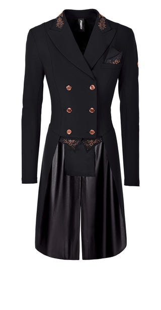 Pikeur SS20 Lilien Ladies Tailcoat - Black Pure Rose - Divine Equestrian