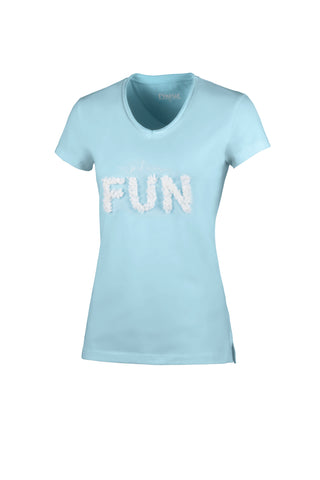 Pikeur SS21 Afral Ladies Round neck T-shirt - Aquamarine - Divine Equestrian