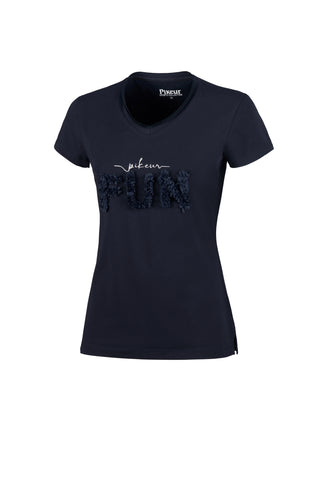 Pikeur SS21 Afral Ladies Round neck T-shirt - NAVY - Divine Equestrian