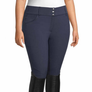 PS OF SWEDEN CURVY JEWEL HIGH WAIST FULL GRIP BREECHES - NAVY - Divine Equestrian